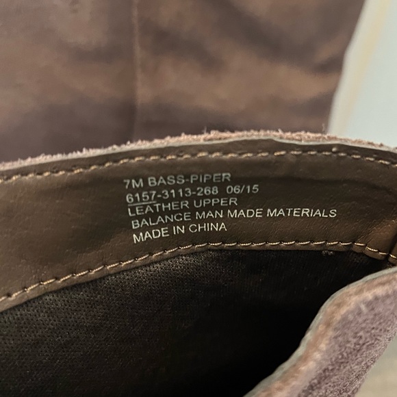 G.H. Bass leather/suede slouchy boot, taupe, 7M - Picture 5 of 6